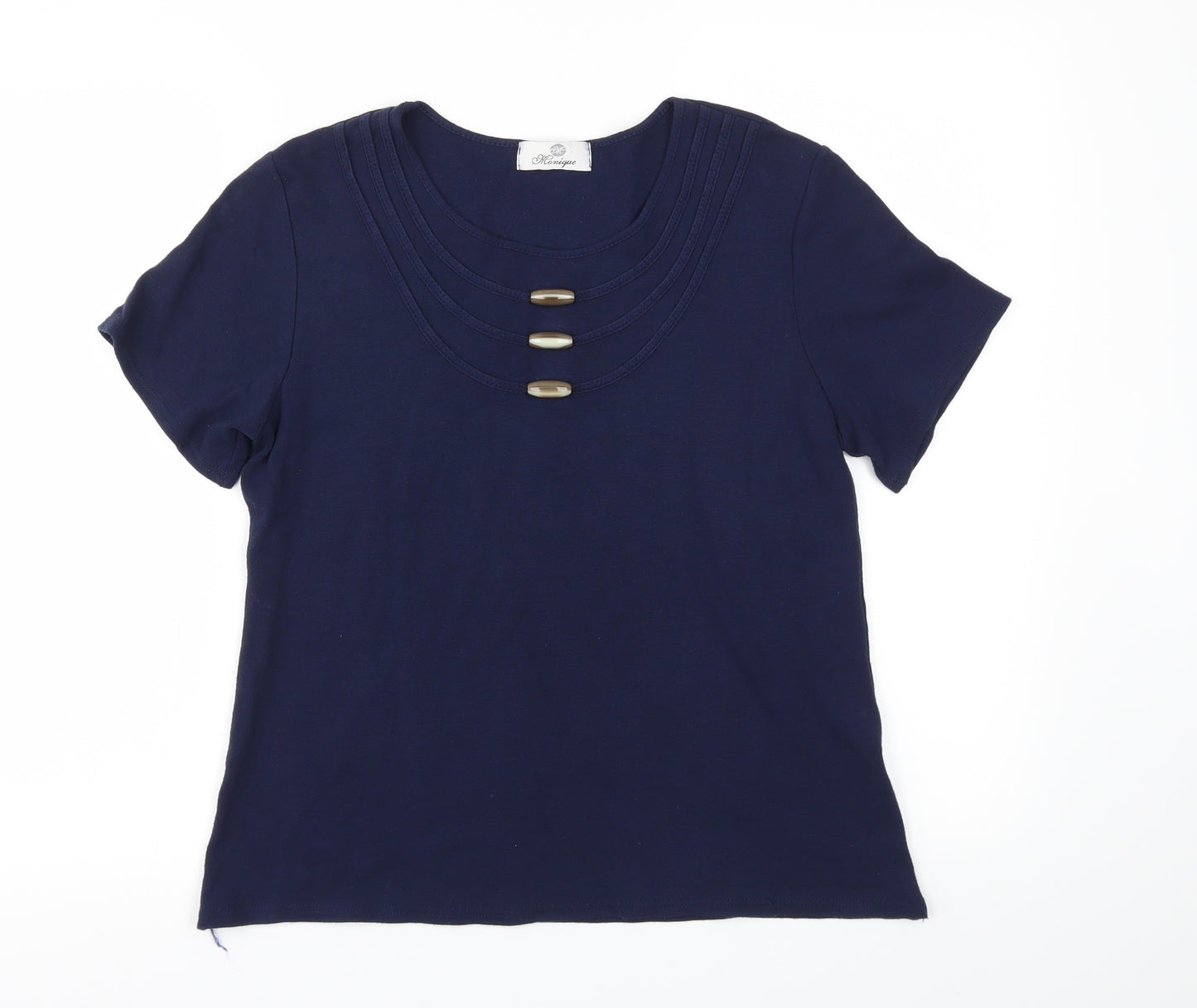 honique Womens Blue   Basic T-Shirt Size 14