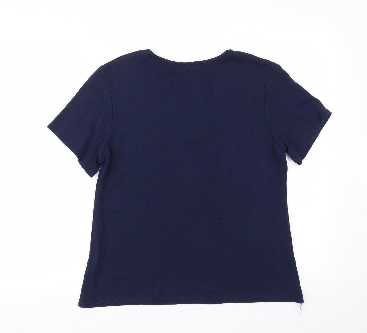 honique Womens Blue   Basic T-Shirt Size 14