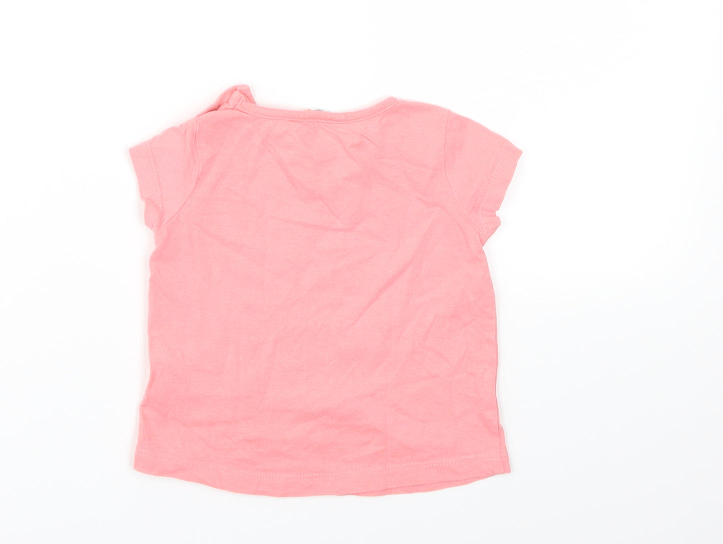 jhon lewis Girls Pink   Basic T-Shirt Size 3-6 Months