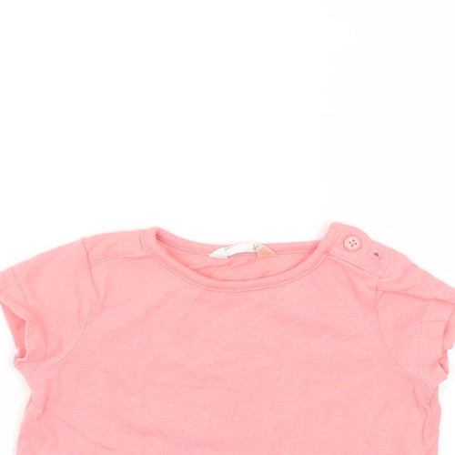 jhon lewis Girls Pink   Basic T-Shirt Size 3-6 Months