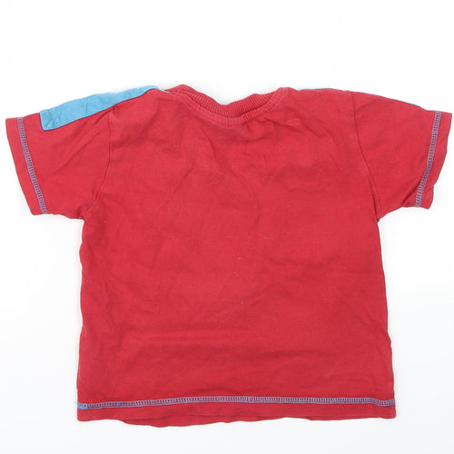 Peppa Pig Boys Red Animal Print  Basic T-Shirt Size 18-24 Months