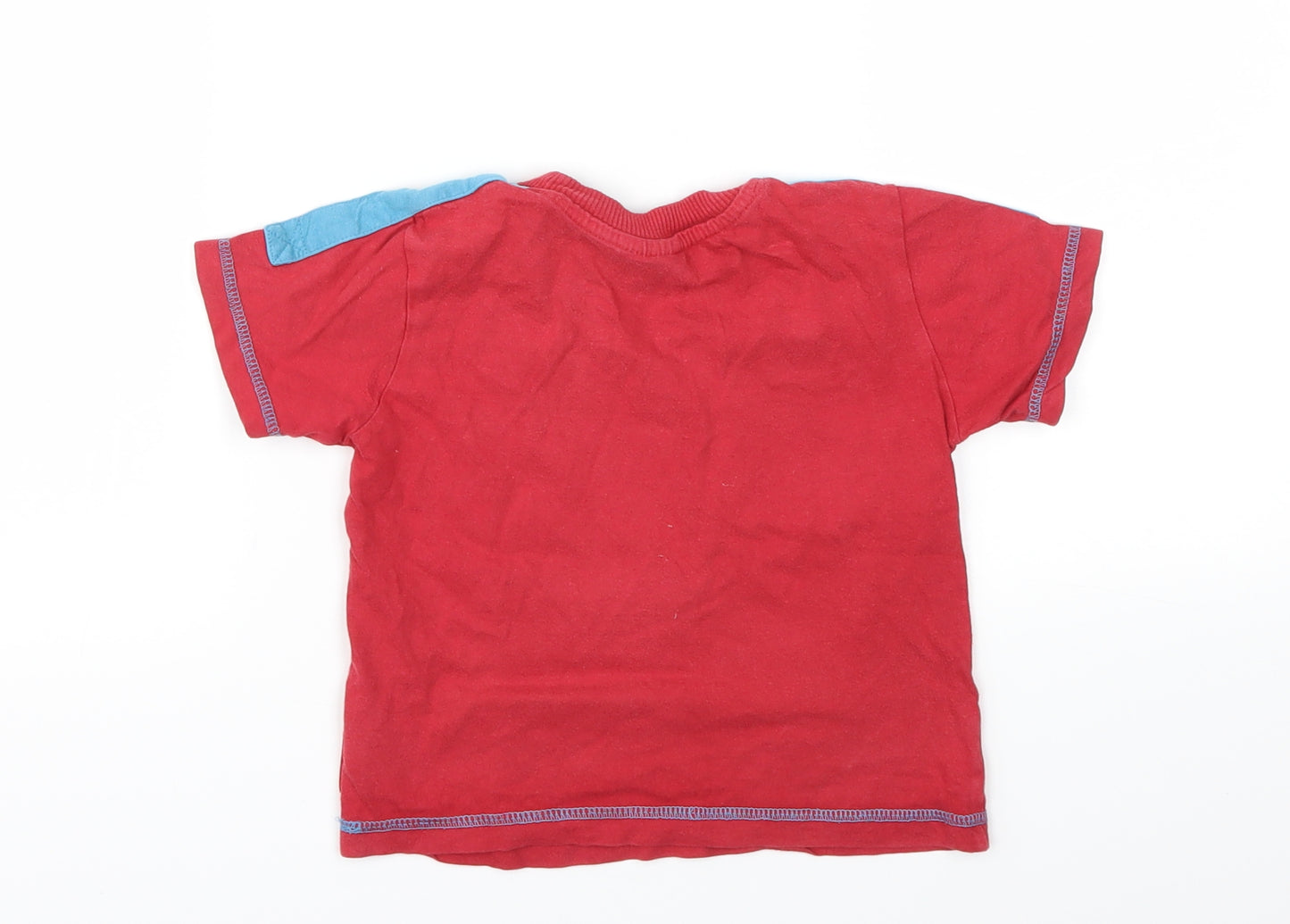 Peppa Pig Boys Red Animal Print  Basic T-Shirt Size 18-24 Months