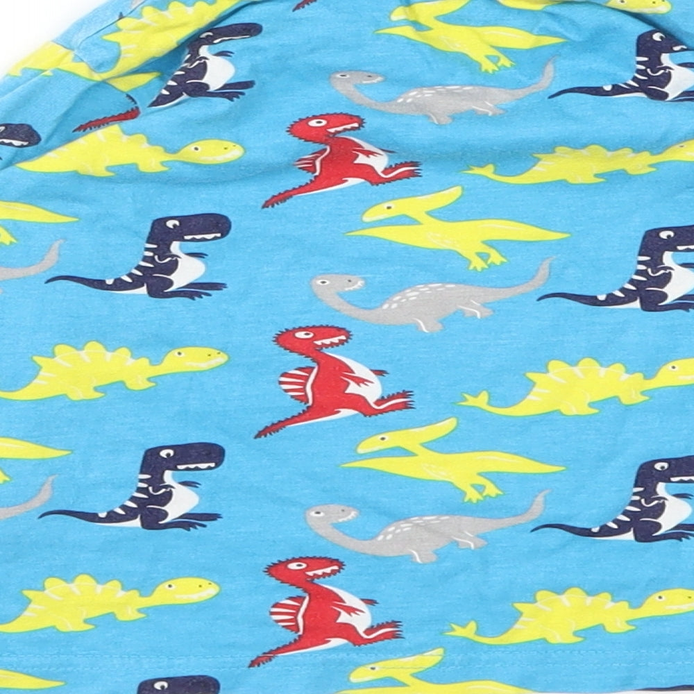 Primark Boys Blue Animal Print  Basic T-Shirt Size 2-3 Years