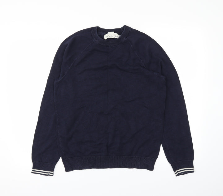H&M Mens Blue Pullover Jumper Size M