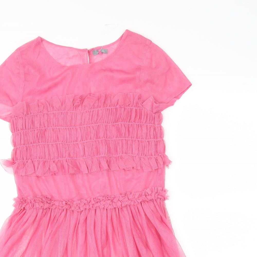 Next  Girls Pink   Fit & Flare  Size 11 Years