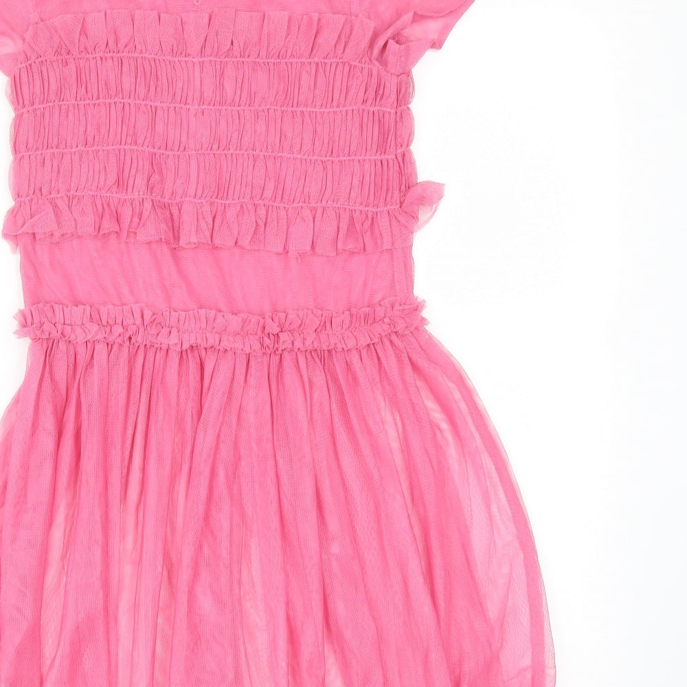Next  Girls Pink   Fit & Flare  Size 11 Years