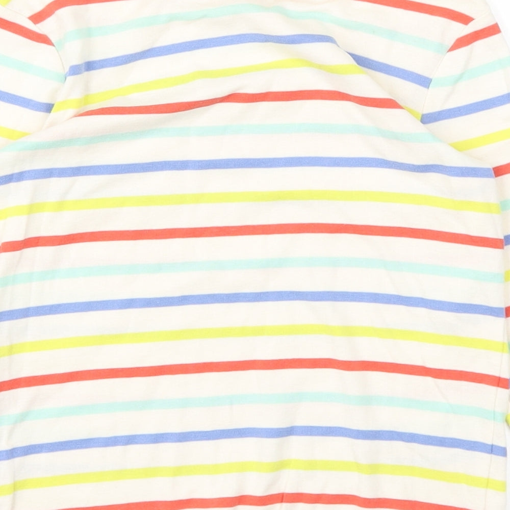 Mini Boden Girls Multicoloured Striped  Pullover T-Shirt Size 11-12 Years