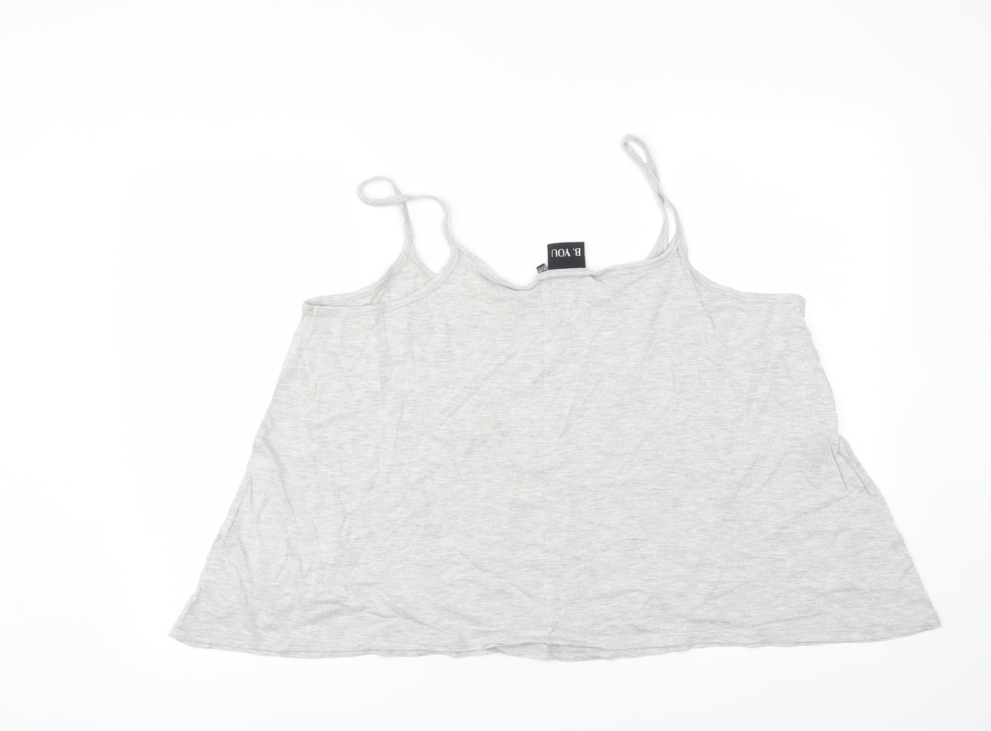 B. You  Womens Grey   Basic T-Shirt Size 16