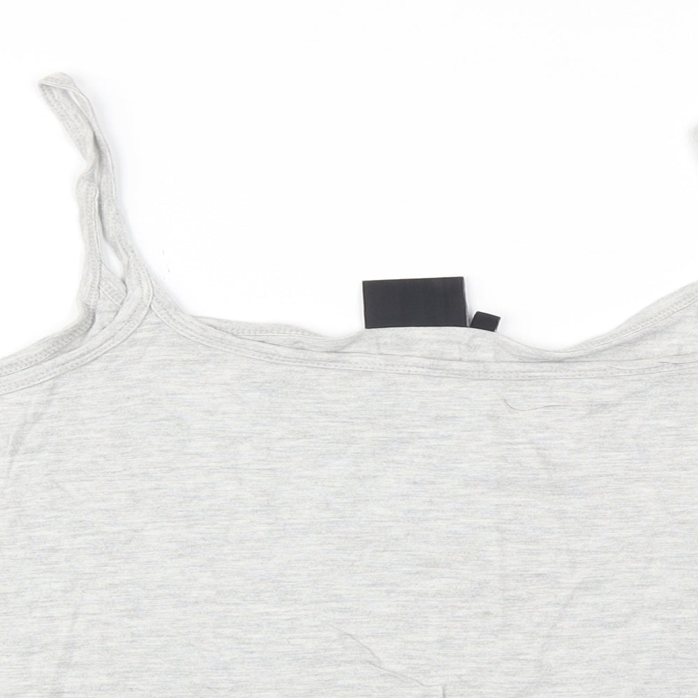 B. You  Womens Grey   Basic T-Shirt Size 16