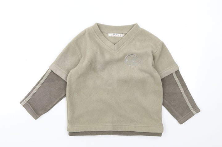 George Boys Brown   Pullover Sweatshirt Size 2-3 Years