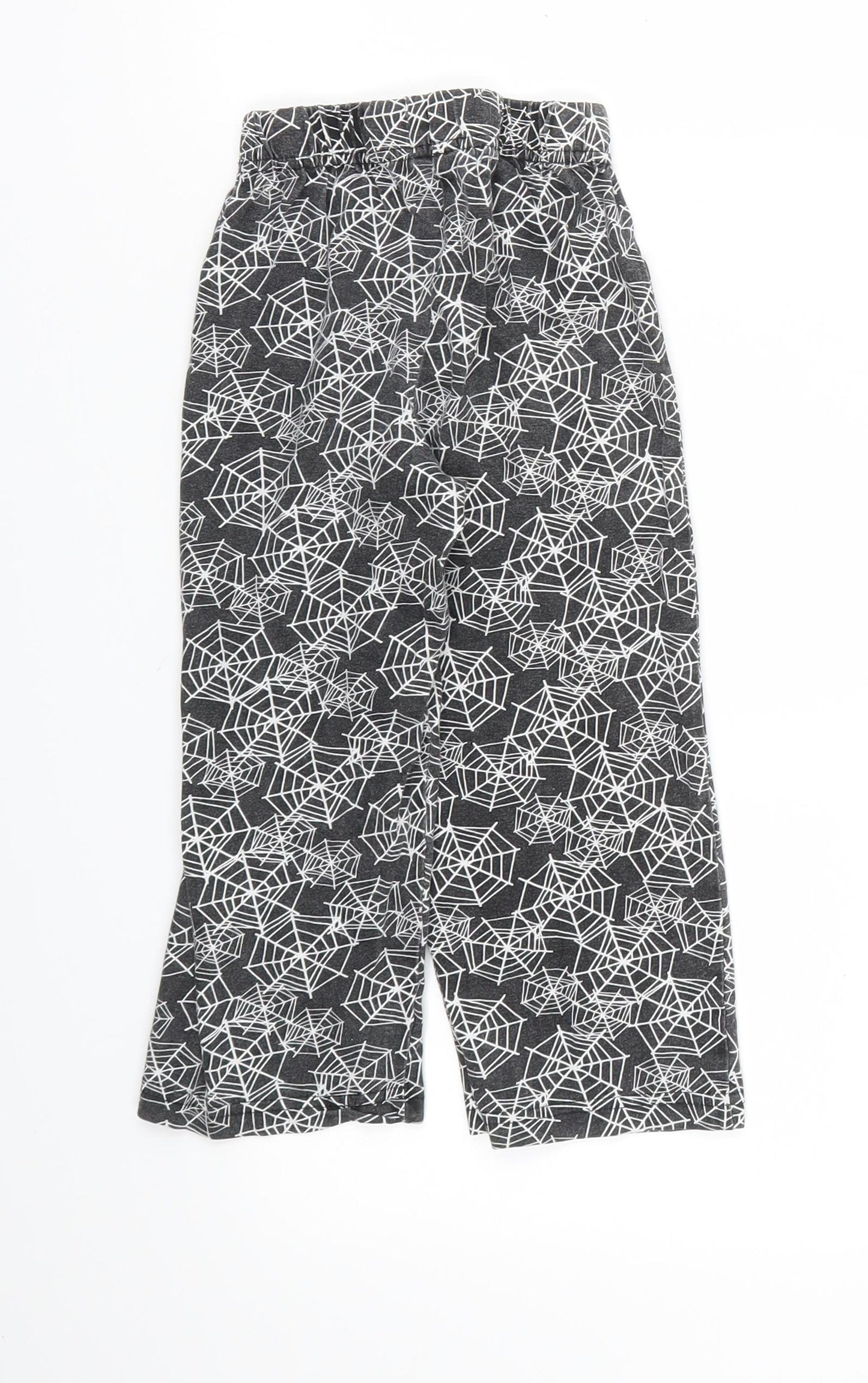 DISNEY  Girls Black Animal Print  Jogger Trousers Size 3 Years