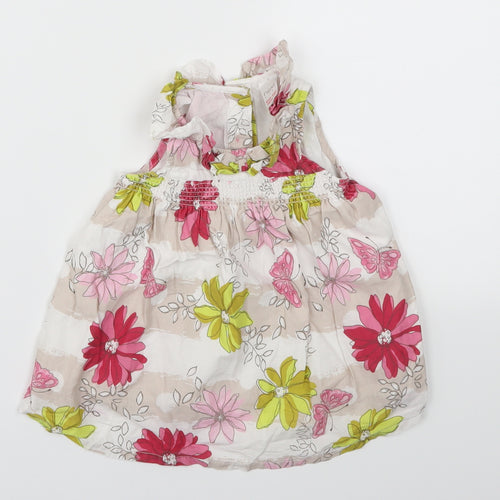 NEXT  Girls Pink Floral  Fit & Flare  Size 3-6 Months