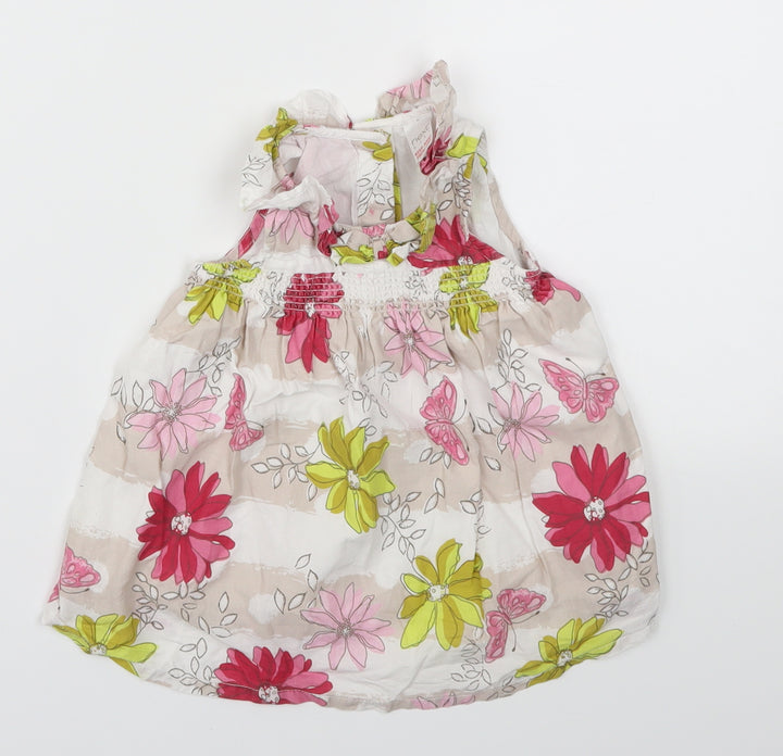 NEXT  Girls Pink Floral  Fit & Flare  Size 3-6 Months