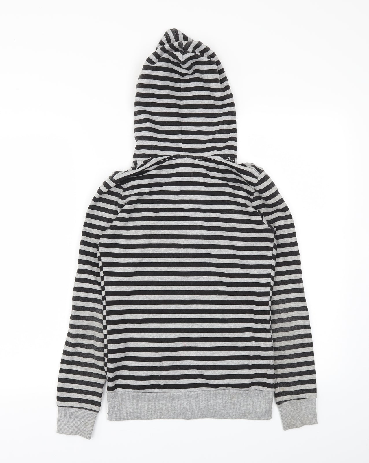 Kylie Girls Black Striped  Full Zip Jumper Size 11-12 Years