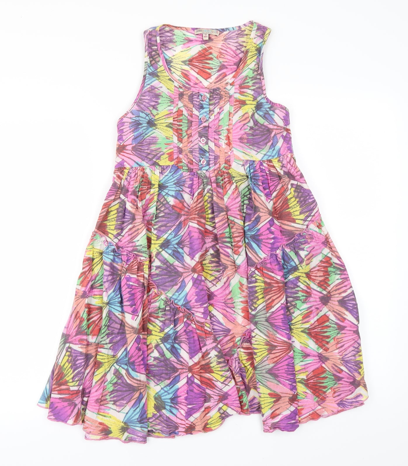 M&S Girls Multicoloured Floral  Fit & Flare  Size 12 Years