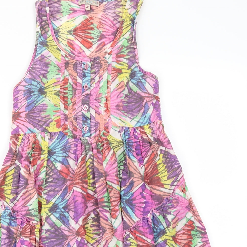 M&S Girls Multicoloured Floral  Fit & Flare  Size 12 Years