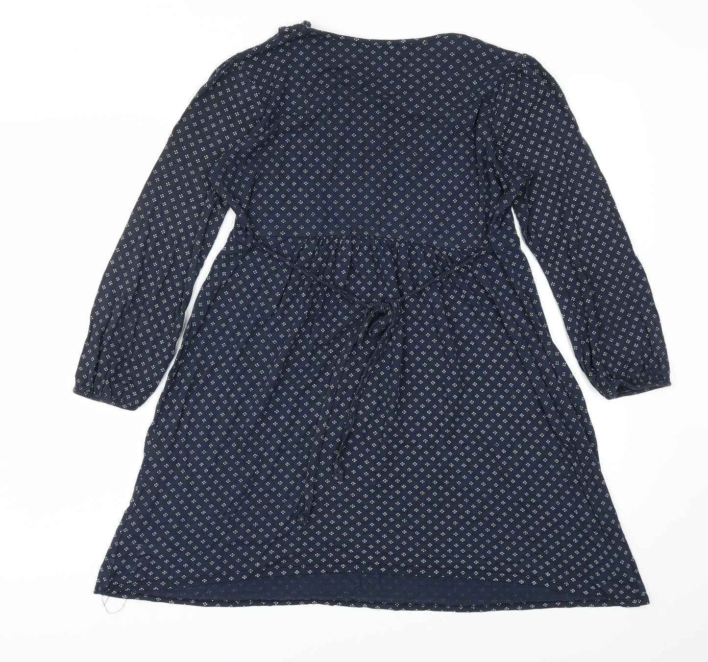 George Womens Blue Polka Dot  Fit & Flare  Size 12