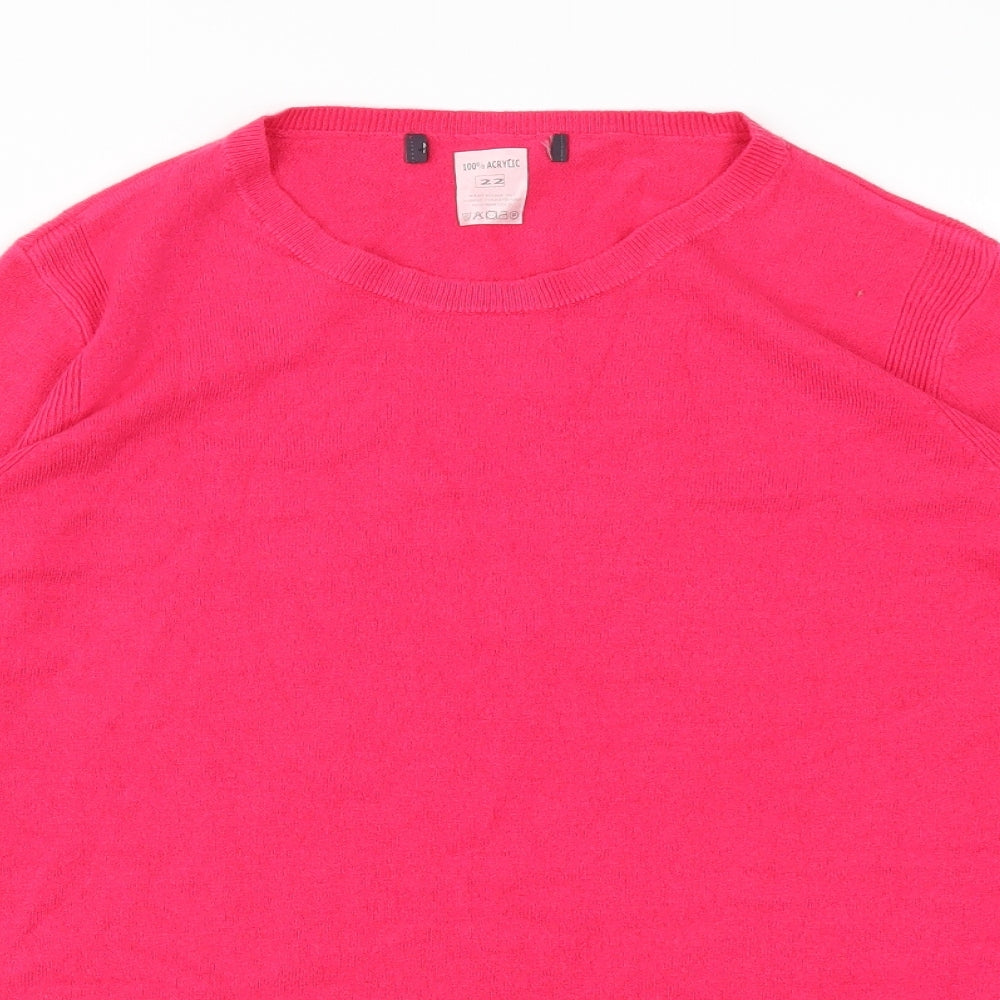 Preworn Womens Pink   Shrug Jumper Size 22