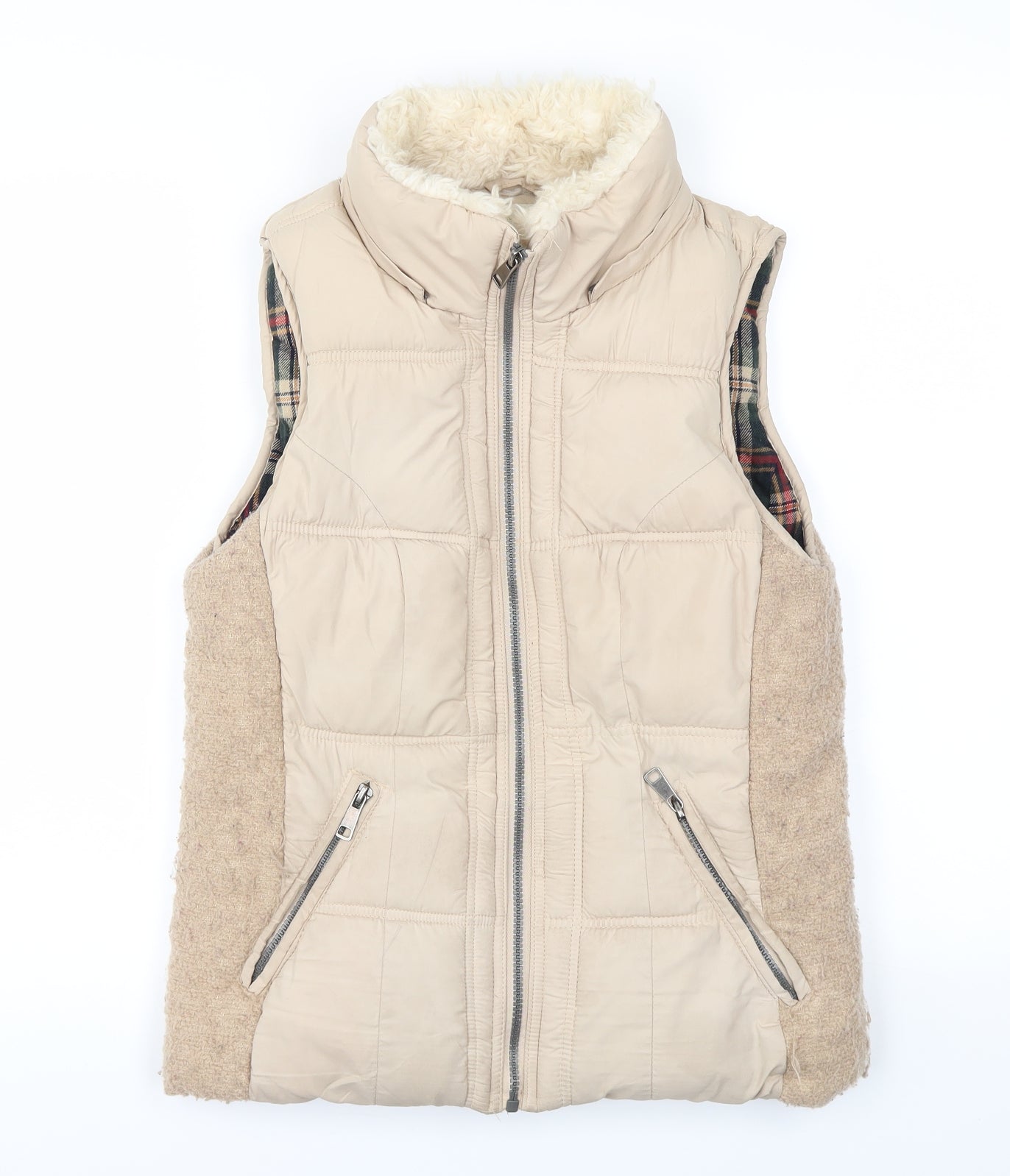 COLLECTION  Womens Beige   Gilet Coat Size 10