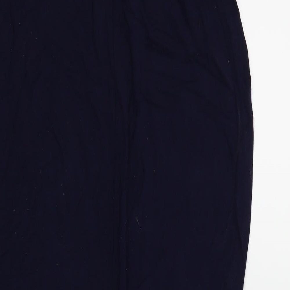 Dorothy Perkins Womens Blue   A-Line Skirt Size 10  - split back