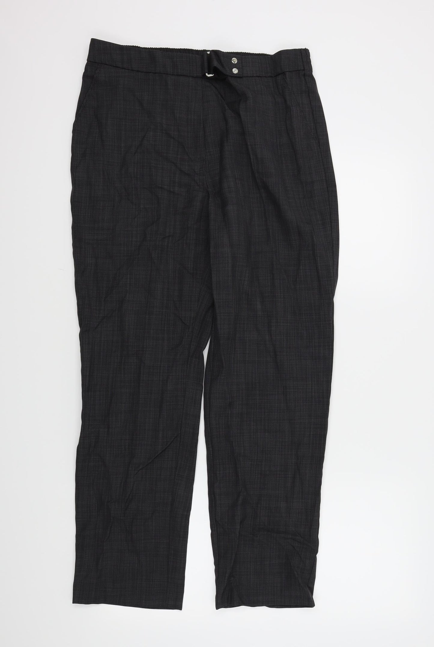 M&S Womens Grey   Trousers  Size 14 L28 in