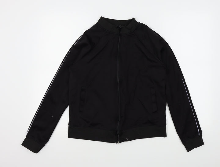New Look Womens Black Full Zip Jumper Size 14