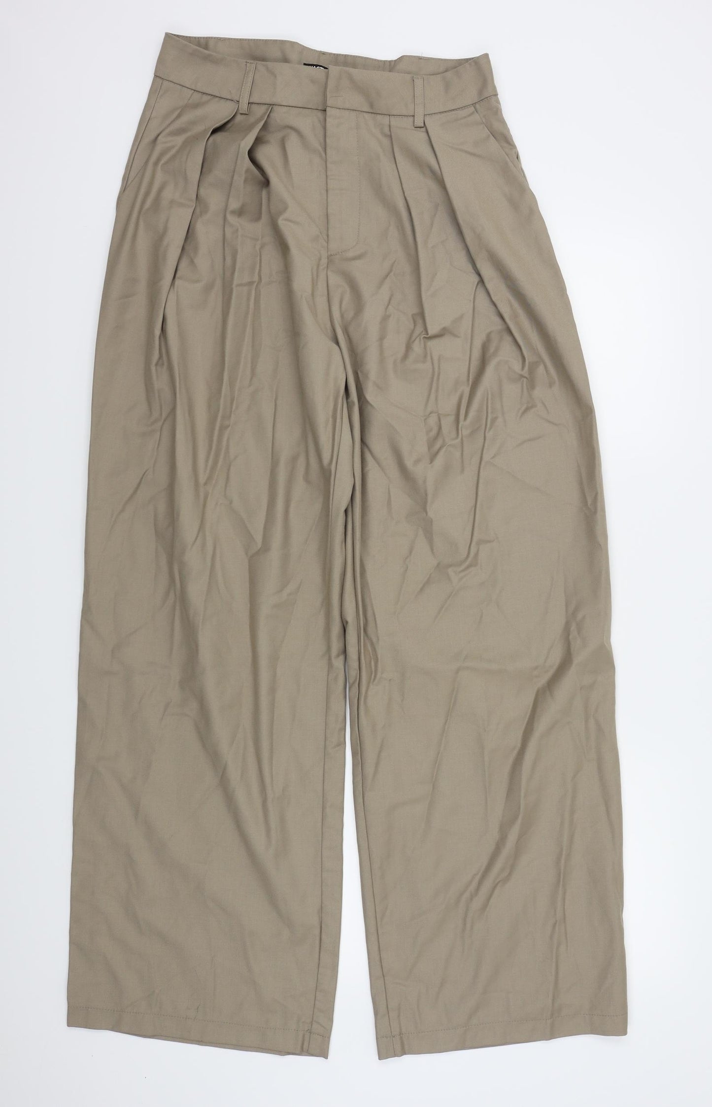 Nasty Gal Womens Beige   Bloomer Trousers Size 12 L31 in