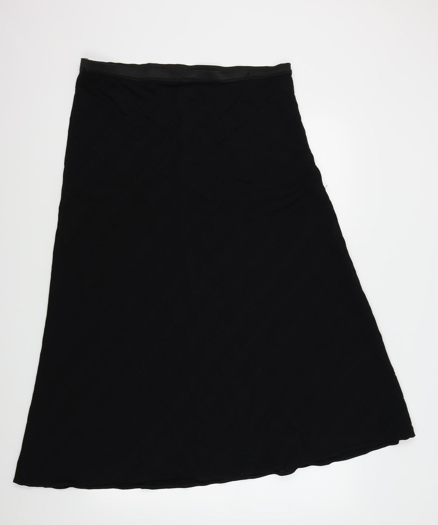 M&S Womens Black   Flare Skirt Size 18