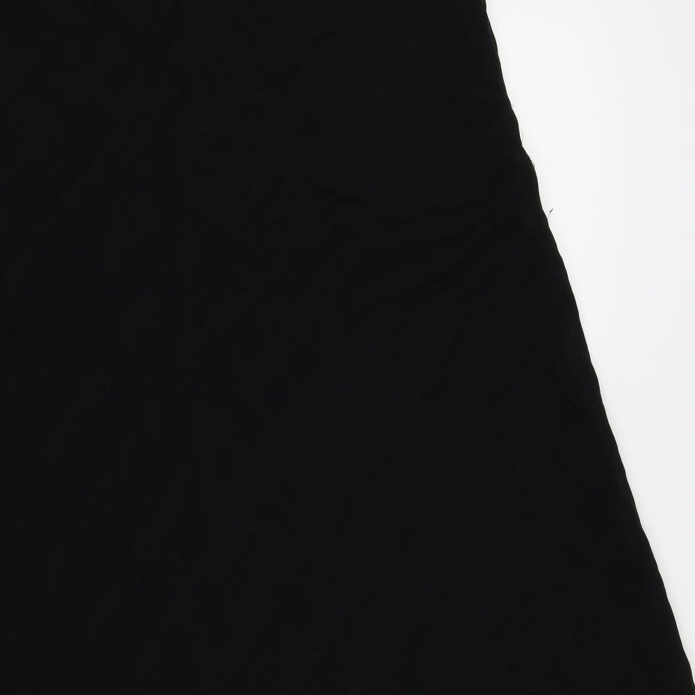 M&S Womens Black   Flare Skirt Size 18