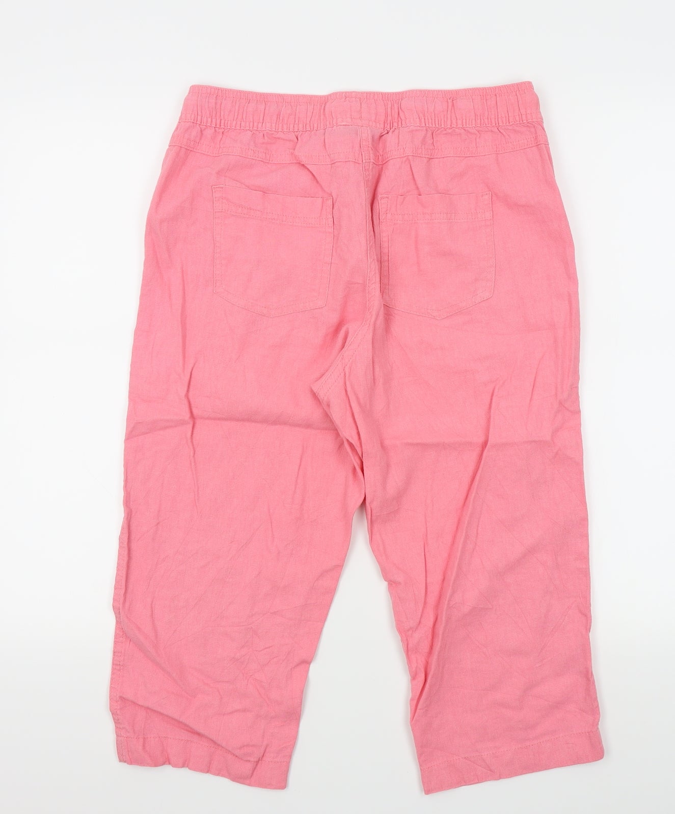 M&Co Womens Orange   Trousers  Size 12 L20 in