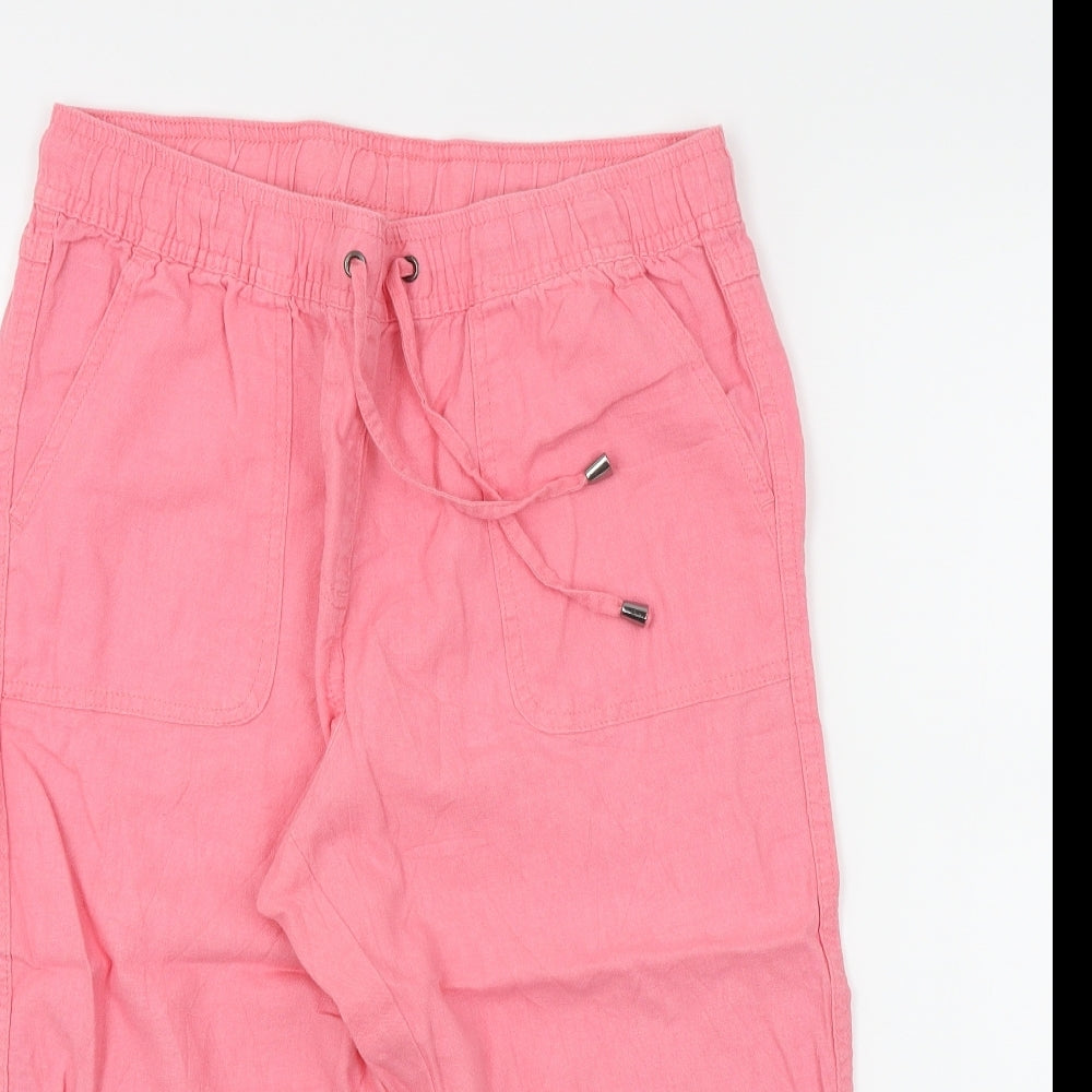M&Co Womens Orange   Trousers  Size 12 L20 in