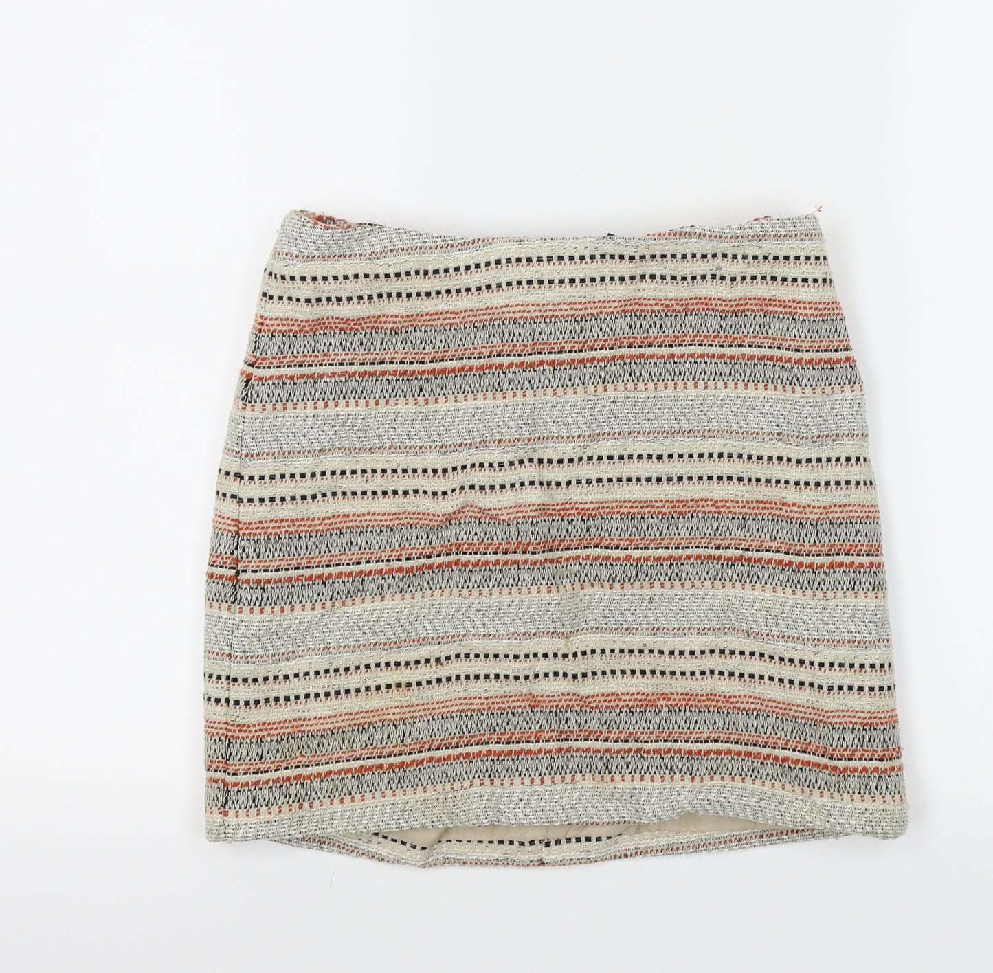 Primark Womens Multicoloured Striped  A-Line Skirt Size 10