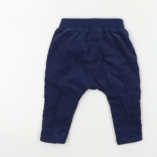 Mothercare Boys Blue Colourblock  Track Pants Trousers Size 0-3 Months