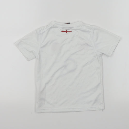 Canterbury Boys White   Basic T-Shirt Size 4 Years  - ENGLAND