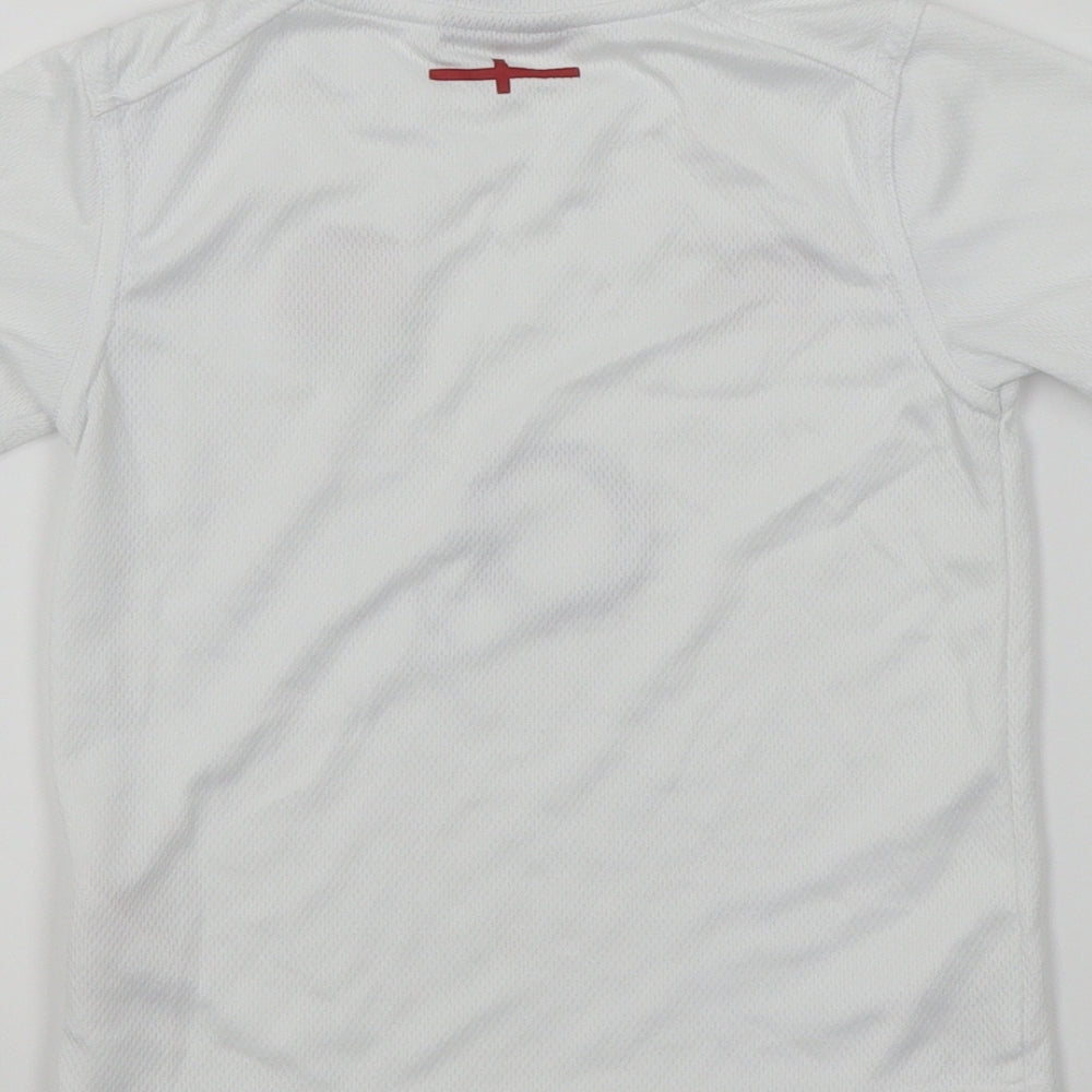 Canterbury Boys White   Basic T-Shirt Size 4 Years  - ENGLAND