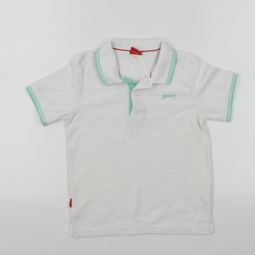 Slazenger Boys White   Basic Polo Size 7-8 Years
