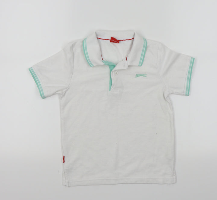 Slazenger Boys White   Basic Polo Size 7-8 Years