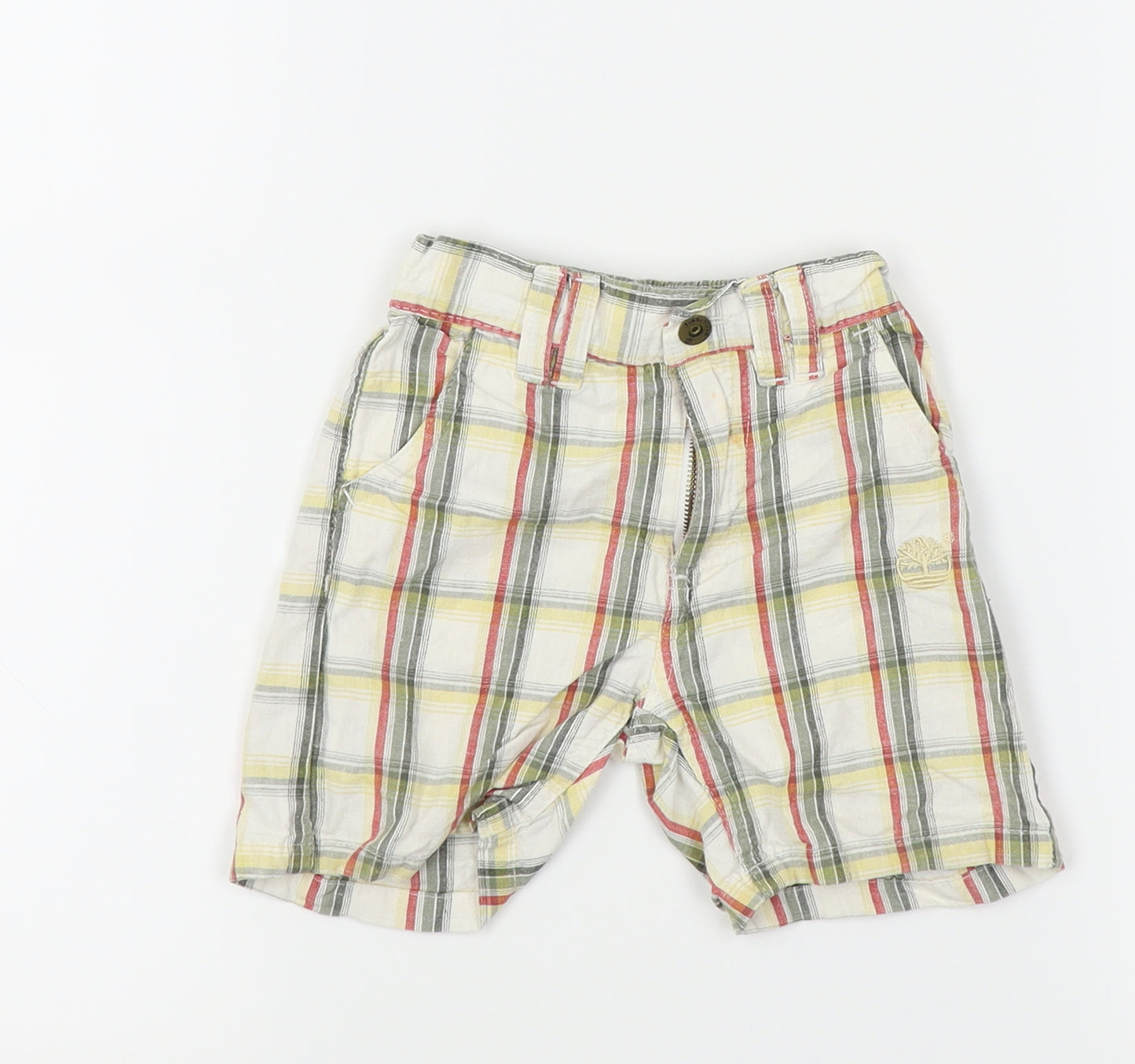 Timberland Boys Ivory Check  Capri Trousers Size 12 Months