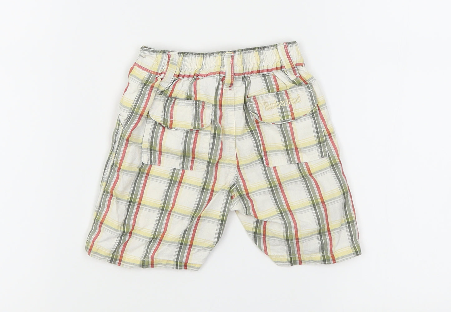 Timberland Boys Ivory Check  Capri Trousers Size 12 Months