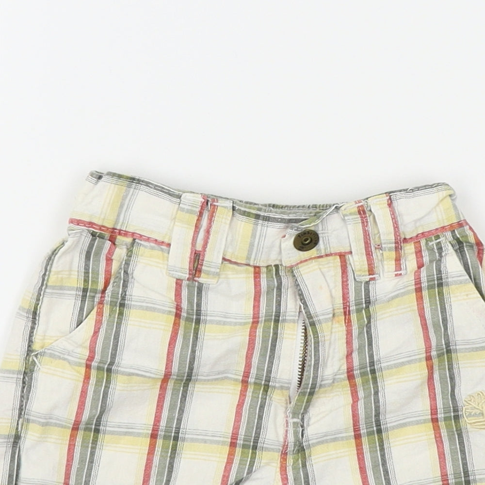 Timberland Boys Ivory Check  Capri Trousers Size 12 Months