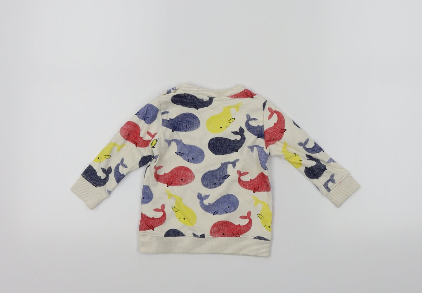 H&M Boys Multicoloured   Pullover Jumper Size 6-9 Months  - Whale