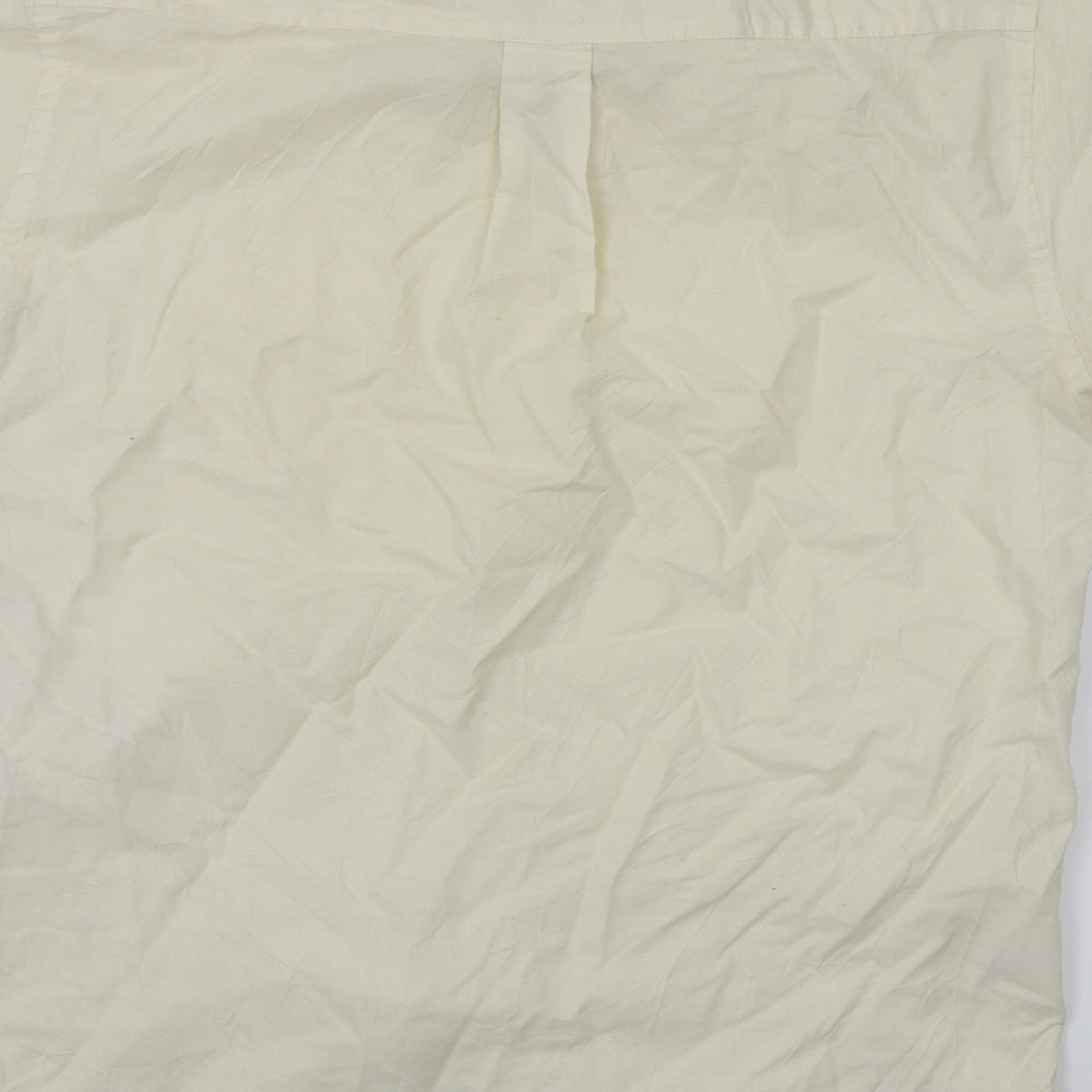 ARMANDO Mens Beige    Button-Up Size 15.5