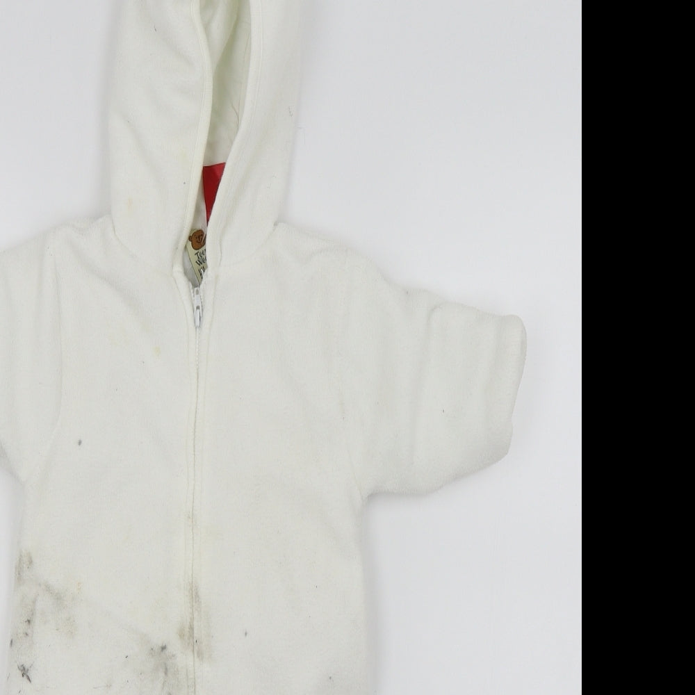 TEENY WEENY Baby White   Basic Jacket Jacket Size 0-3 Months