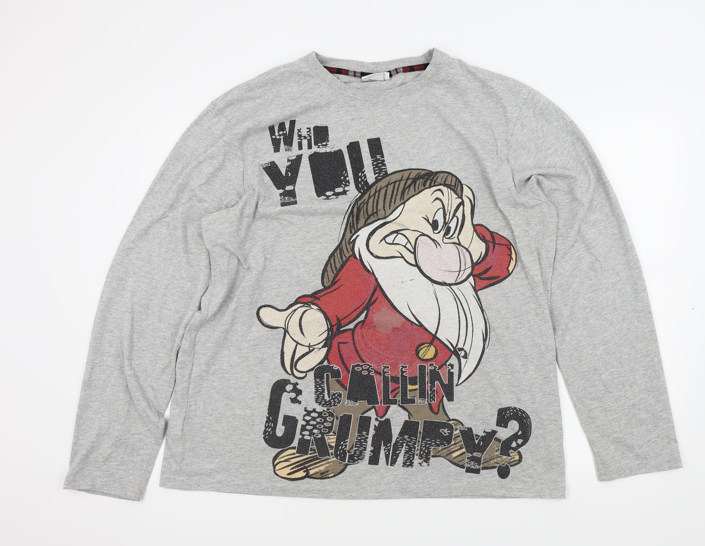 Disney Mens Grey   Pullover Jumper Size 2XL  - Disney Grumpy