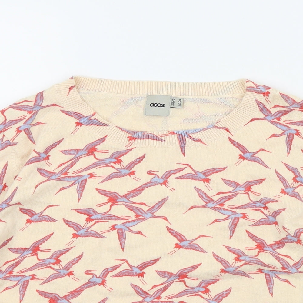 ASOS Womens Multicoloured Animal Print  Pullover Jumper Size 16