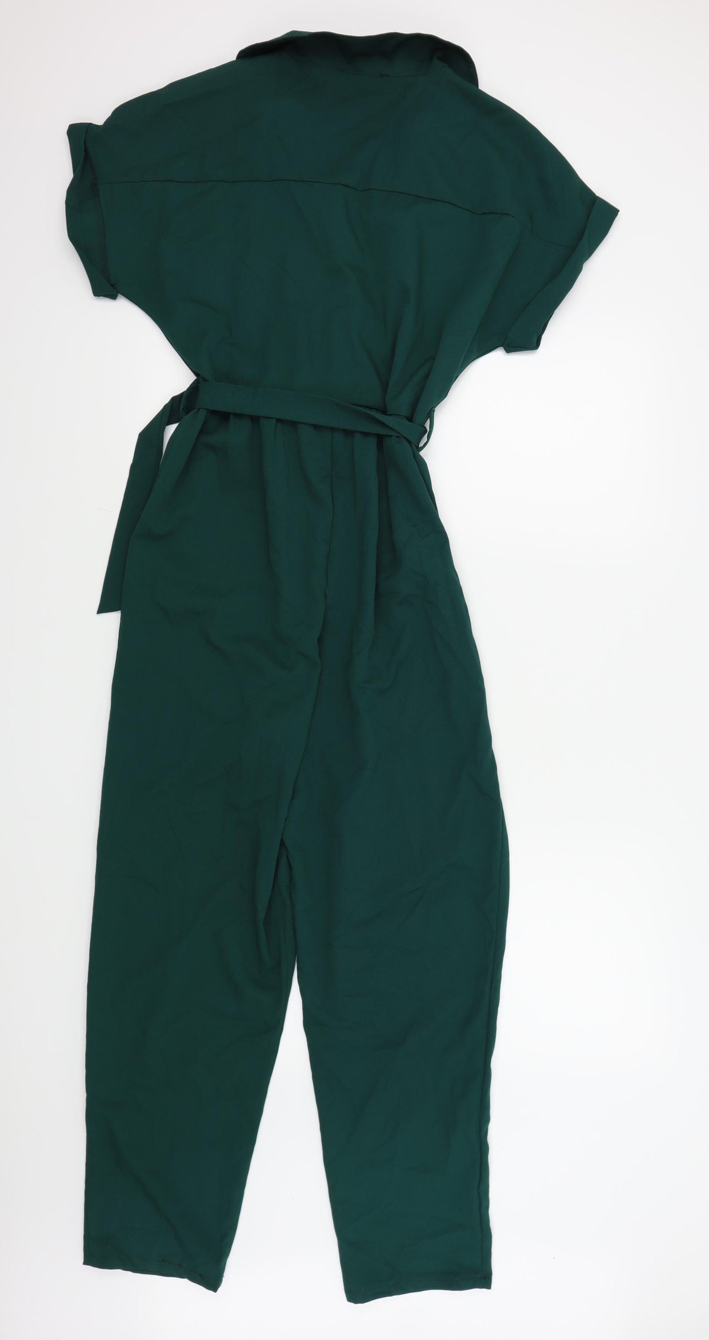 New Look Womens Green Colourblock  Jumpsuit One-Piece Size 12 L26 in