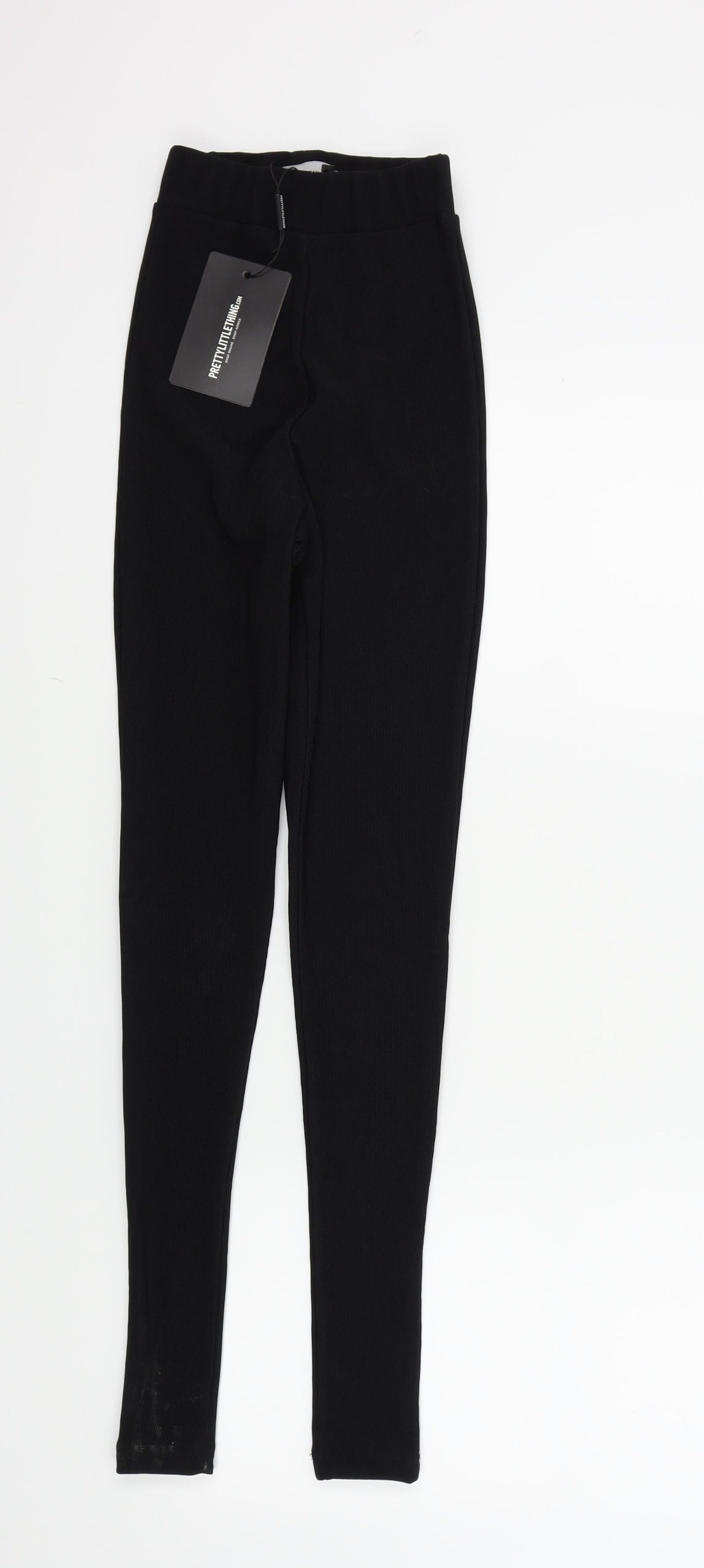 PRETTYLITTLETHING Womens Black   Jegging Leggings Size 4 L30 in