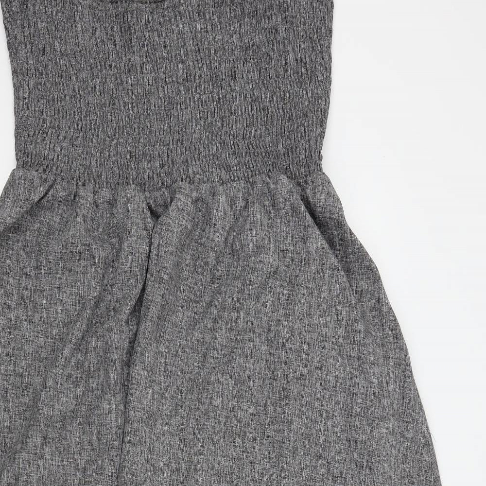 SheIn Womens Grey Colourblock  Fit & Flare  Size XL