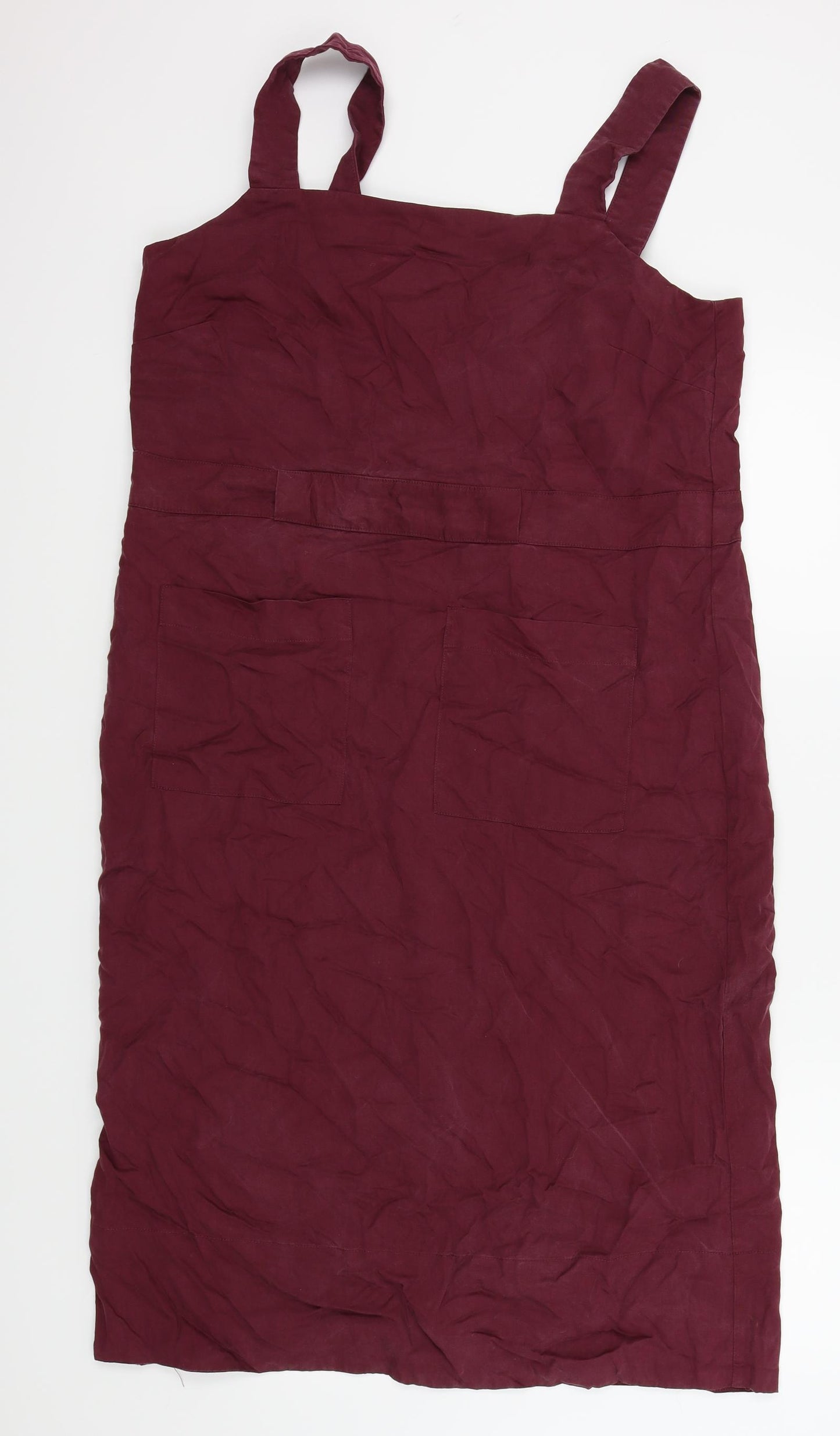 Oliver Bonas Womens Purple Houndstooth  A-Line  Size 12