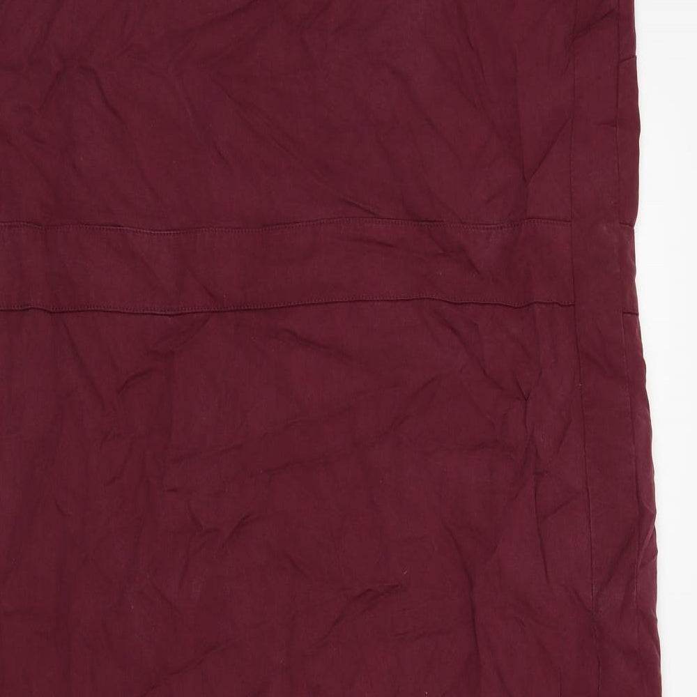 Oliver Bonas Womens Purple Houndstooth  A-Line  Size 12